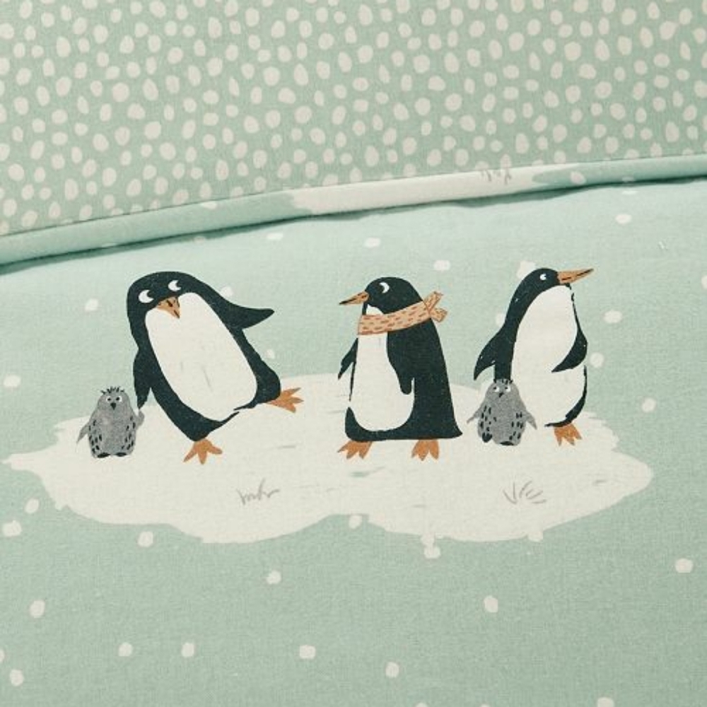 NWT True North Duvet Cover Set Aqua Penguin - Picture 2 of 8